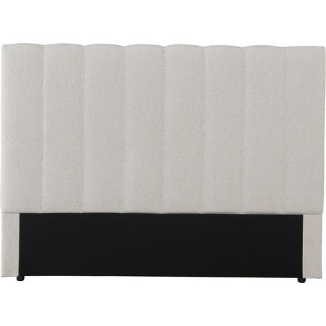 Tête de lit en tissu texturé "Val Thorens" - Beige - 140 cm (1/4)