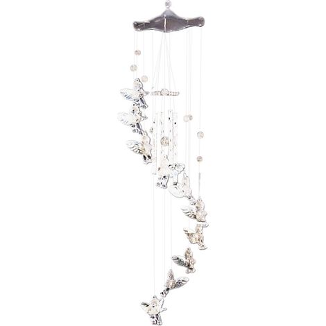 Carillon éolien « Ange de l'amour », décoration suspendue étanche pour jardin extérieur (1/4)