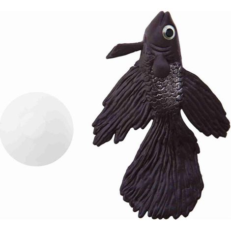 Eosnow Décoration d'aquarium amusante en silicone artificiel pour petit poisson Betta marron (1/4)