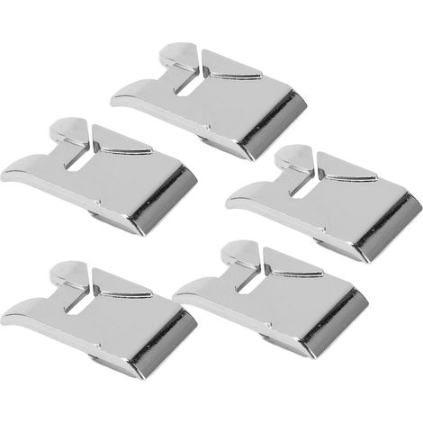 Lot de 5 pieds-de-biche pour coutures rapprochées avec vision transparente, fonctionnement fluide, tissu léger, accessoires pour machines à coudre domestiques (1/5)