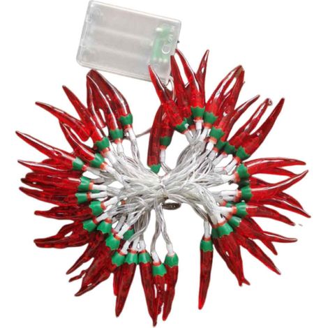 1 Guirlande lumineuse, LED rouge piment, 10 mètres, 100 LEDs, IP44, intérieur et extérieur (1/5)
