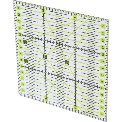 Règle acrylique patchwork double quadrillage pour couture et patchwork (1/5)