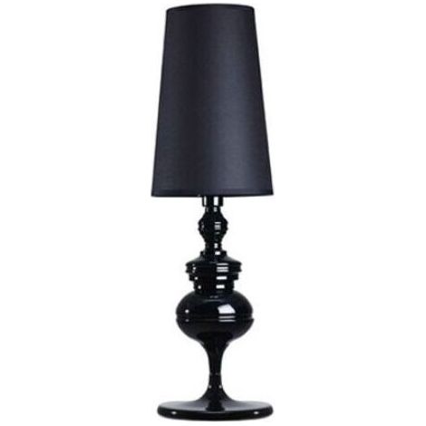 Lampe décorative de salon de style européen lampe de table lampe de chevet petit noir 15x46cm (1/3)