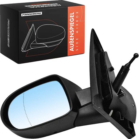 Miroir extérieur, Matériau : Plastique de haute qualité, Dimensions : Taille standard, Compatibilité : Renault Clio III (2005-2009), Mode de fonctionnement : Manuel, Configuration de circulation : Cir (1/5)