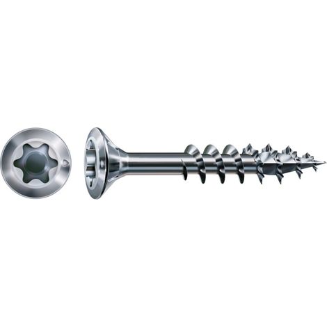 SPAX-FEX H Beschlagschraube 4.0x 30 TX15 Stahl Wirox-Silber f. Holzbefestigungen (1/5)