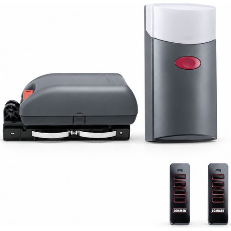 Motorisation SOMMER Duo Vision 650 S3 S15001-00001 - Moteur Porte de Garage 650N 868,8 MHz avec 2 Telecommandes Pearl 4018 - Sans Rail