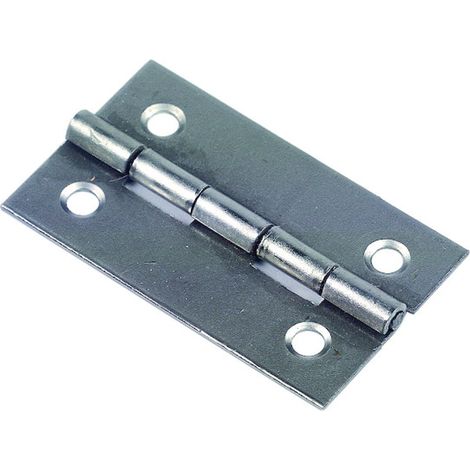 Charnière rectangulaire acier zingué à nœud roulé 30 x 19 x 0,8 mm - TORBEL INDUSTRIE