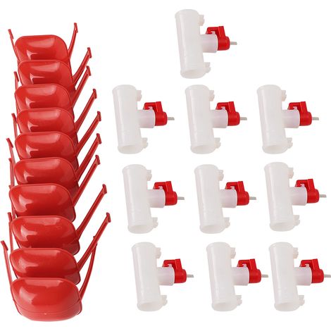 Fontaine à eau pour poulets avec gobelet suspendu, abreuvoir à tétine automatique, gobelet suspendu G1/2 (1/5)