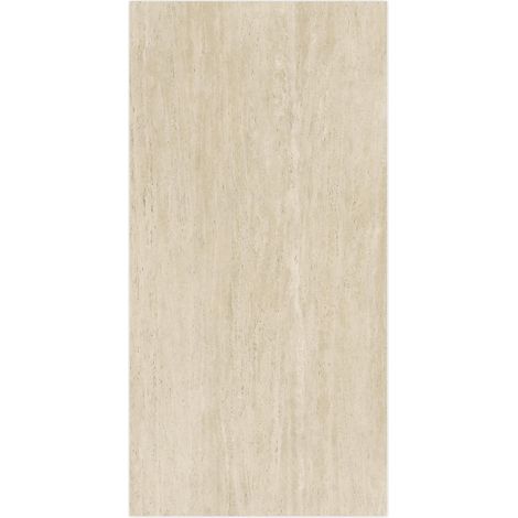 Carrelage effet Travertin Grège Vein Cut 240x120x0,9 cm Mat Neravio - Mur intérieur (vendu par carton de 2,88 m²) - RO'MA CARRELAGE