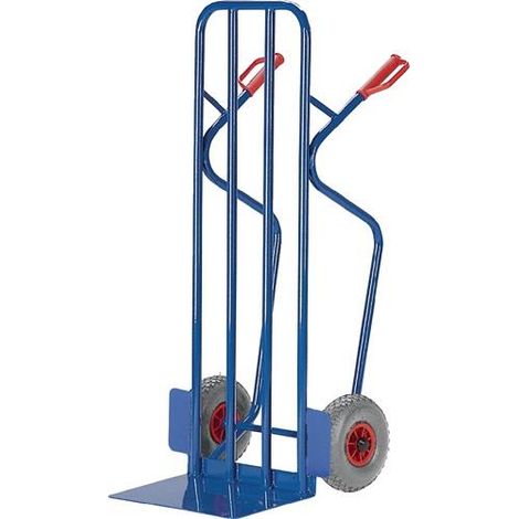 Stapelkarre H.1300mm Schaufel-L300xB480mm Luft-Bereifung Trgf.250kg enzianblau (1/2)