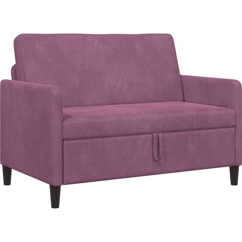 Sofa mit Stauraum Lila 122 x 78 x 87 cm Polyester vidaXL (1/5)