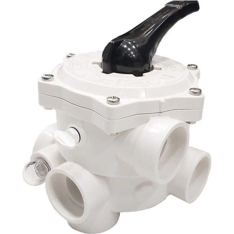 Válvula selectora de piscina 6 vías (negro) (1/4)