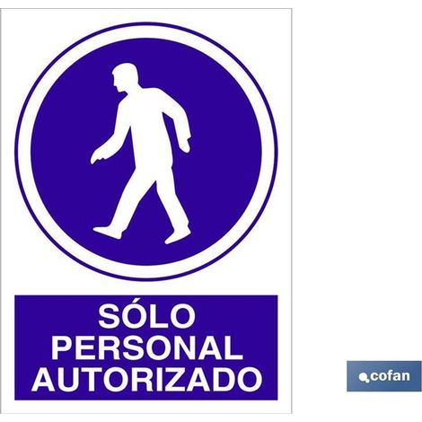 Panneau en polystyrène 297 x 210 mm - Accès réservé au personnel autorisé