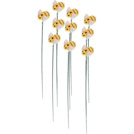 10 Stück Bienen-Gartenstecker zur Dekoration von Garten, Rasen und Blumentöpfen