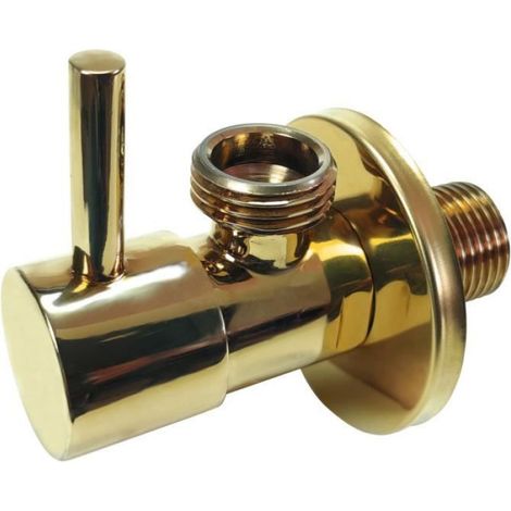 Robinets D Arret Eau - Robinet Coupure Laiton BSP 1/2 Pouces - Pour Lavabo Et Bidet - 1 Piece (1/2)