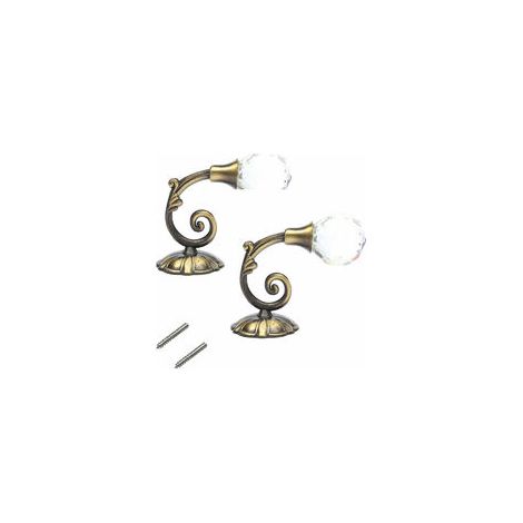 2 PCS bronze Cristal Clair Rideau Retenues Murales Tassel Rideau Tieback Crochet Draperie Tiebacks Crochet Vêtements Manteau Chapeau Porte-Serviette Cintre (1/5)