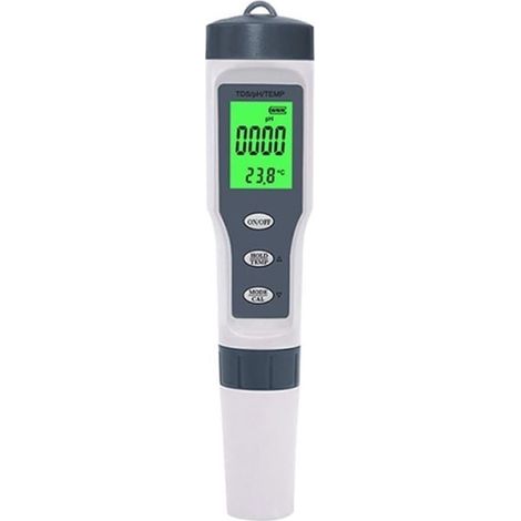 pH mètre numérique, Testeur de qualité l'eau 3 en 1 PH/TDS/Temp Moniteur LCD numérique EZ 9901 for piscines, Eau Potable, Aquariums (1/5)