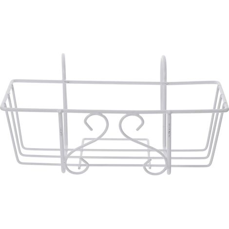 Support métallique pour jardinière à fixer sur garde-corps de balcon, porte-pots suspendus pour plantes et fleurs
