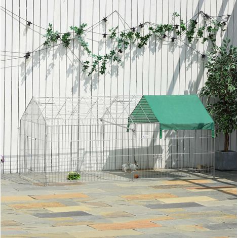 MODFU – Enclos extérieur pliable 220x103x103 cm acier – Toit imperméable et 2 portes – Structure pliable – Jardin ou terrasse – Vert (1/5)