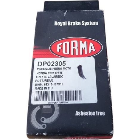 Pastigle freno moto per honda cbr 125 r, xlv 125 valaredo (1/4)
