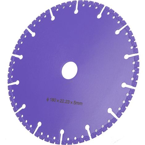 Lame de scie diamantée brasée sous vide pour la démolition de carreaux de céramique, disque de coupe, disque de meulage, diamètre 180 mm (1/5)