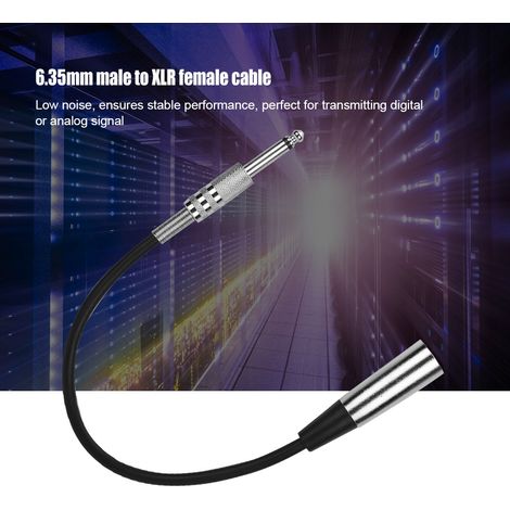 Câble de connexion 6.35mm Jack mâle vers XLR femelle pour micro, guitare et équipement d'enregistrement (1/5)