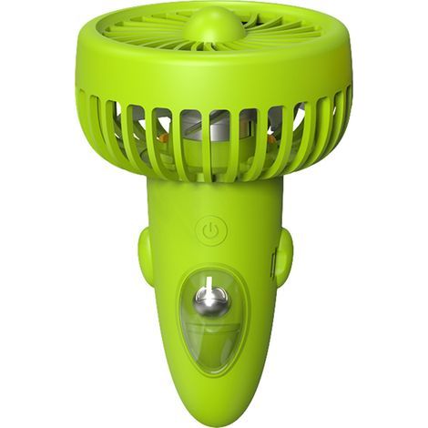 Tragbarer, per USB aufladbarer Ventilator mit 1200 mAh Kapazität, 3 Geschwindigkeitsstufen, Mini-Taschenventilator, freihändig bedienbar, mit Kabel, ideal für Zuhause, Büro, Camping, Reisen und Sport (1/5)