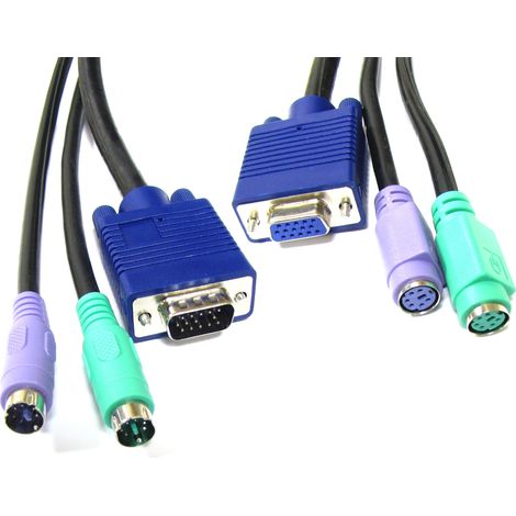 BeMatik - Cable VGA Clavier Souris ATX 5m (M/H) (1/3)