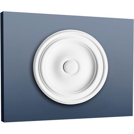 Rosetón Florón Elemento decorativo de estuco Orac Decor R07 LUXXUS para techo o pared Forma de anillo 26 cm diàmetro