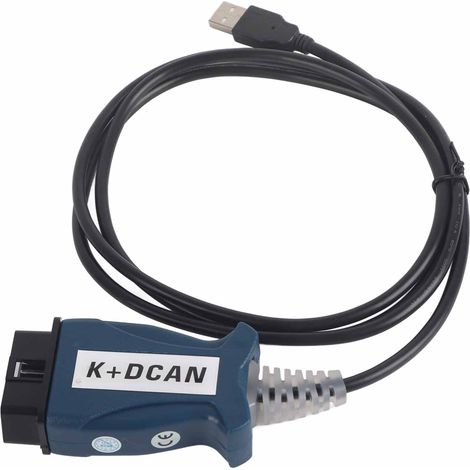 Câble interface diagnostic OBD2 USB professionnel pour scanner K DCAN, remplacement compatible E60 E61 E83 E81 E87 E90 (1/5)