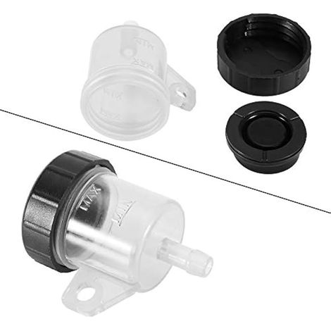 Reservoir Liquide Frein Moto, Pompe de Frein Moto Coupe du réservoir d'huile Bouteille de Liquide Peut Modification Accessoires (1/3)