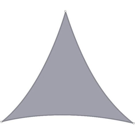 Triangular shade sail, 6 x 6 x 6 meters, made of waterproof canvas – outdoor UV protection – (1/5)