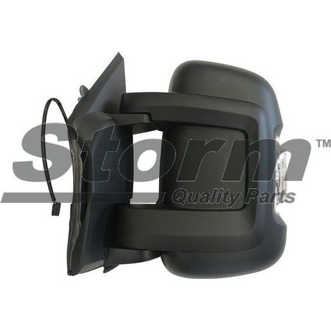 Rétroviseur extérieur gauche manuel noir pour Jumper, Ducato,