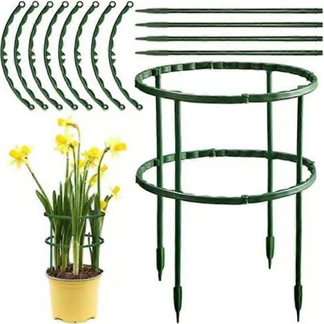 Tuteurs pour plantes grimpantes – Lot de 10 tuteurs pour tomates, hortensias et pivoines (1/5)