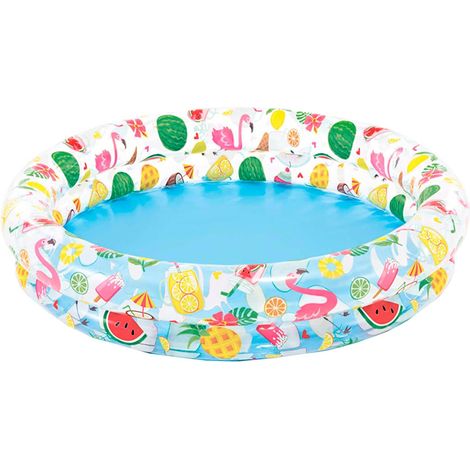Piscine gonflable pour enfants, en forme d'étoile, 122 x 25 cm, comprend 2 flotteurs, pour jouer dans l'eau pendant l'été.-AquaForge (1/3)