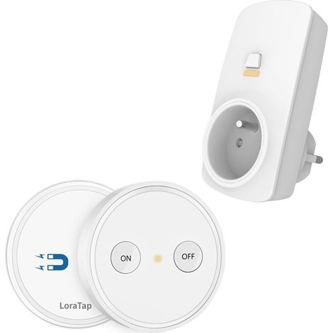 Télécommande Prise sans Fil, Contrôle 30m, 2500W, Fixation Magnétique, pour Appareils Électroménagers Personnes à Mobilité Réduite (1/5)