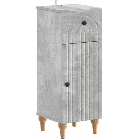 Armario de Almacenamiento para Baño ALKMAAR Gris Hormigón vidaXL (1/5)