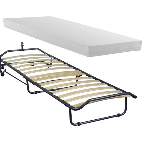 Lit pliant avec matelas 80X190 cm pour table de nuit - RETEPIEGH (1/3)