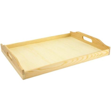 MégaCréa DIY - Plateau en bois 40 x 30 x 5,5 cm