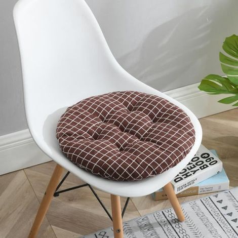 Lot de 4 Coussin de Chaise Coussins de Siège, Ronde Tatami Respirant Schéma Coussins de Chaise Galette de Chaise, 4545cm,Style K (1/4)