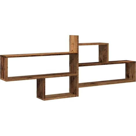 Maison Exclusive - Wandregal Altholz-Optik 167,5x18x68 cm Holzwer