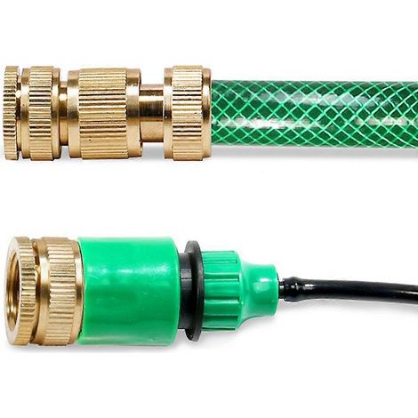 Raccord rapide pour tuyau d'arrosage en cuivre, compatible avec les tuyaux (lot de 3). (1/5)