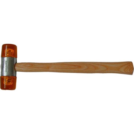 SW-Stahl 51102L Plastikhammer 35 mm mit Esche-Holzstiel I Hammer aus Plastik 390 g I Kunststoffhammer
