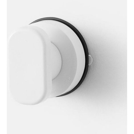 Poignée De Porte À Ventouse - Pour Fenêtre En Verre Et Meuble - Blanc - Lot De 2 (1/4)