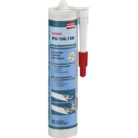COSMO PU-100.130 1-K-PUR- Eckwinkelklebstoff 310ml weiß (1/4)