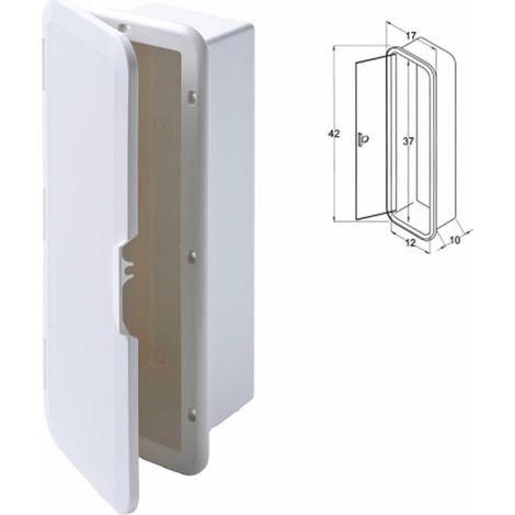 Nicchia porta estintore con sportello bianco