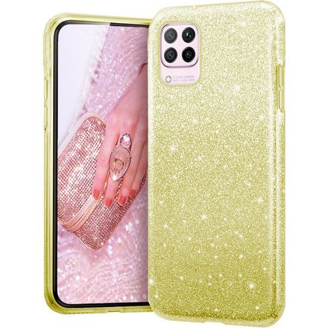 Coque à paillettes dorée pour Huawei P40 Lite (1/2)