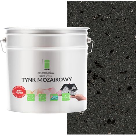 ENDUIT MOSAÏQUE EN RÉSINE AVEC MICA GRAPHITE CLASSE 1 RÉSISTANT AU GEL 7 kg