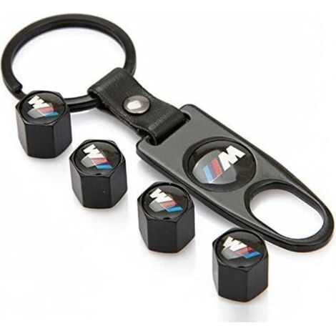 Kartokner Ensemble de bouchons de valve de pneu noirs et porte-clés pour Kartokner M (1/4)