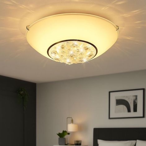 Plafonnier LED Lampe design en cristal Lampe de salon Lampe de chambre D 30 cm